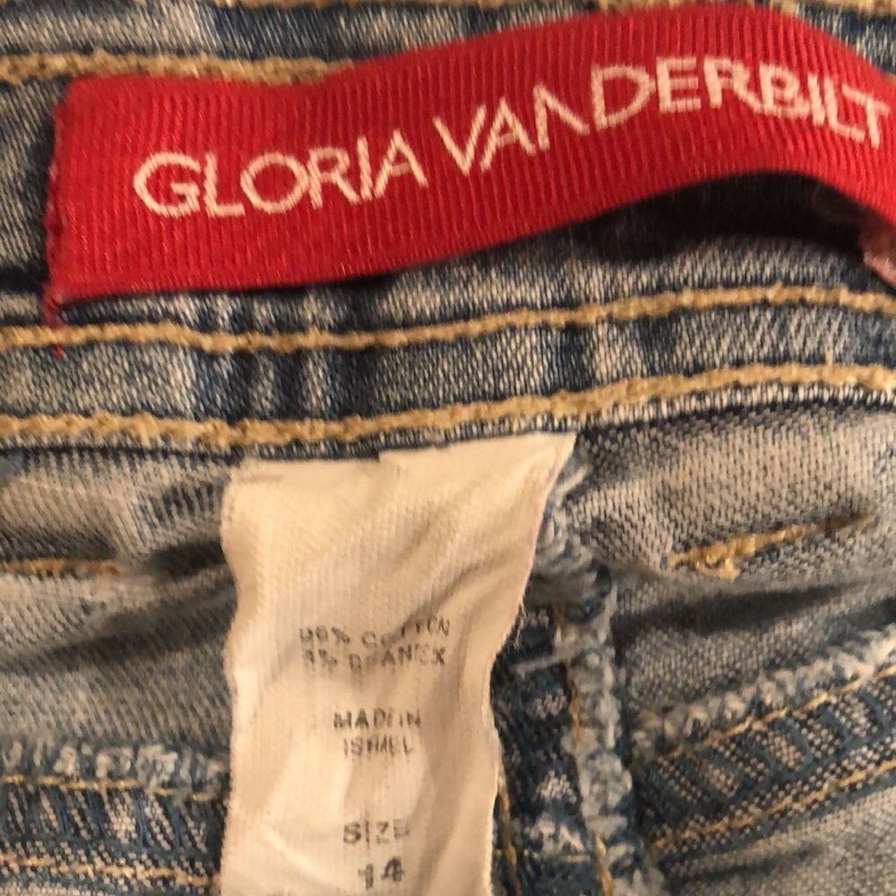 Gloria Vanderbilt Demin Jean Shorts size 14 - Picture 7 of 16